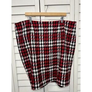 Talbots Houndstooth Wool Blend Tweed Skirt Size 20WP Preppy Academia Holiday